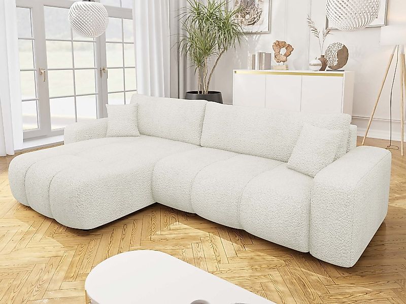MIRJAN24 Ecksofa Fetrinu Maxi Boucle, mit Schlaffunktion und Bettkasten, 27 günstig online kaufen