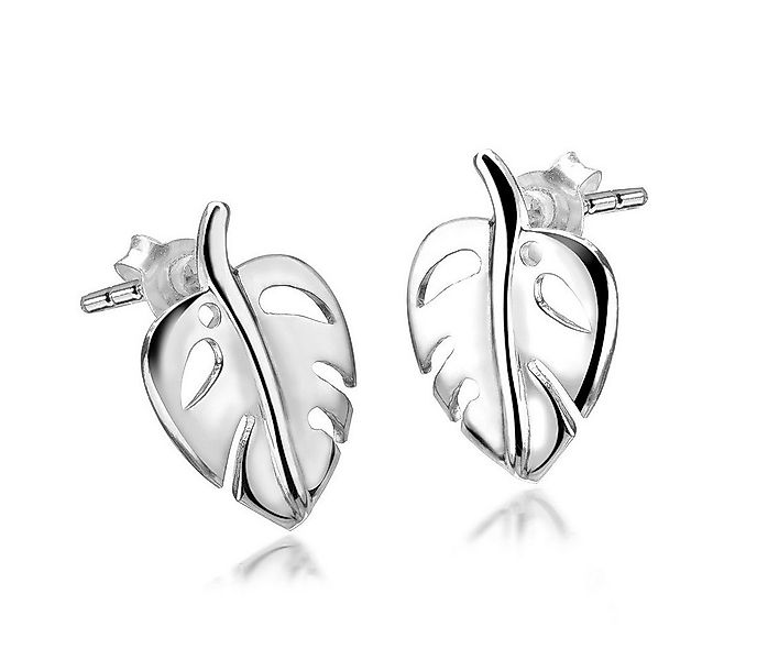 Materia Paar Ohrstecker Ohrringe Monstera Blatt SO-68, 925 Sterling Silber günstig online kaufen