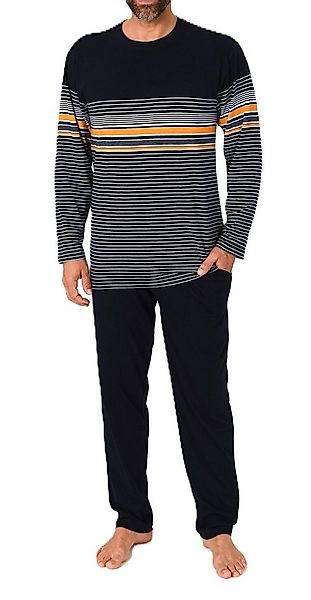 Normann Pyjama Normann Herren Schlafanzug Pyjama lang in eleganter Streifen günstig online kaufen