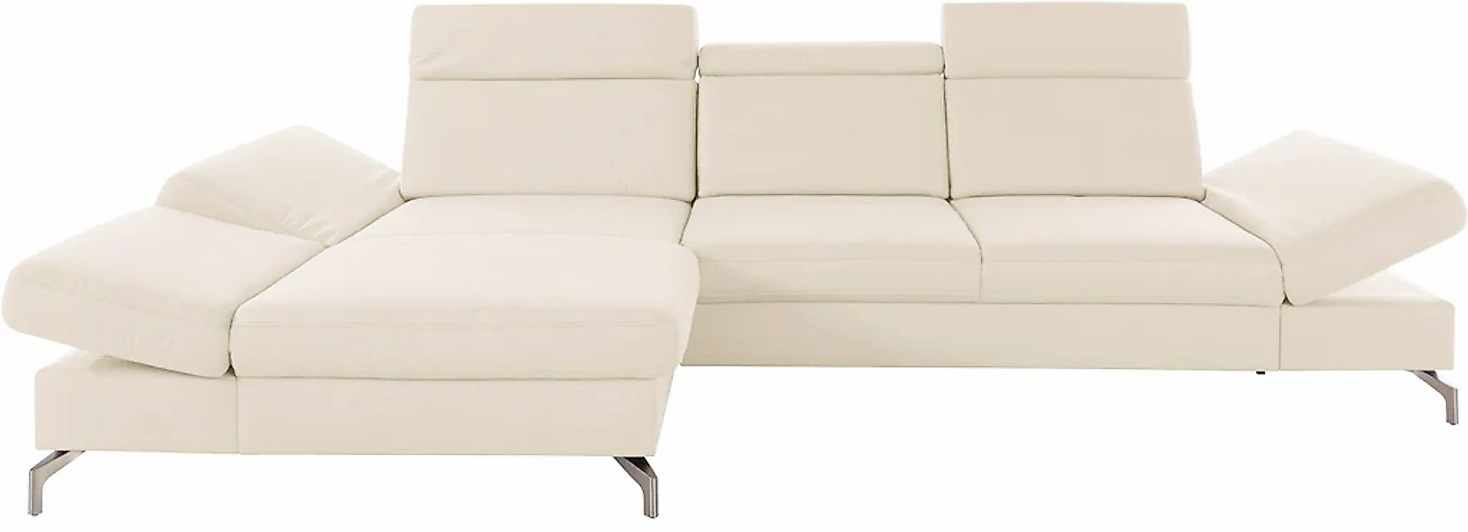 sit&more Ecksofa »Brisbane L-Form«, Fußhöhe 12 cm, inklusive Sitztiefen-, A günstig online kaufen