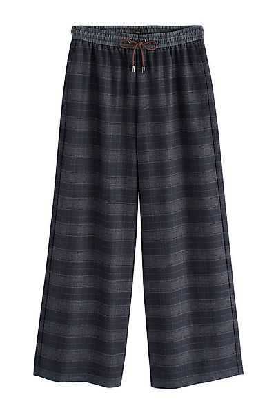 Next Stoffhose Hose mit weitem Bein und Satinbund, Kurzgröße (1-tlg) günstig online kaufen