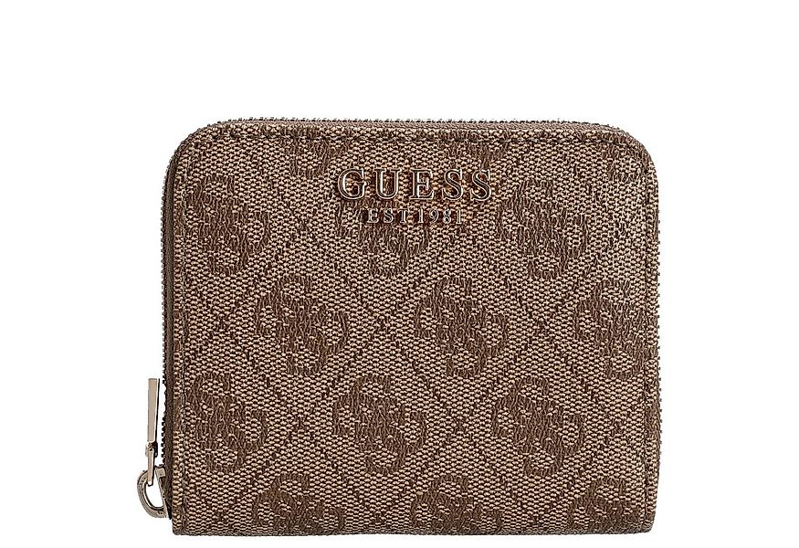 Guess Geldbörse Laurel II SLG Small Zip Around - Geldbörse 3cc 11 cm (latte günstig online kaufen