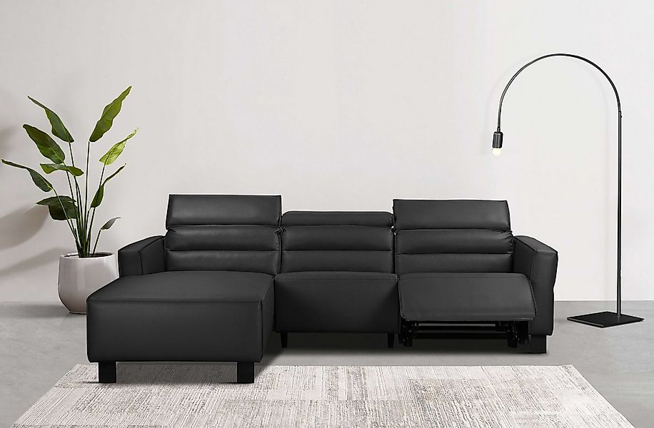 Home affaire Ecksofa "Carpari, L-Form, 263 cm, manuelle o. elektrische Rela günstig online kaufen