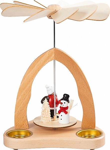 SAICO Original Weihnachtspyramide "Tischpyramide, Weihnachtsmann und Schnee günstig online kaufen