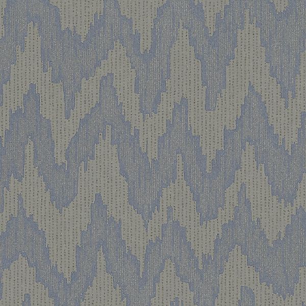 Marburg Vliestapete Grafisch Ikatmuster Grau-Blau 10,05 m x 0,70 m FSC® günstig online kaufen