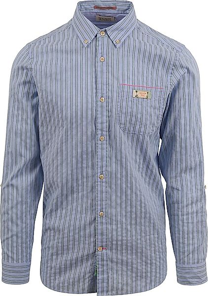 Scotch and Soda Hemd Streifen Hellblau - Größe L günstig online kaufen