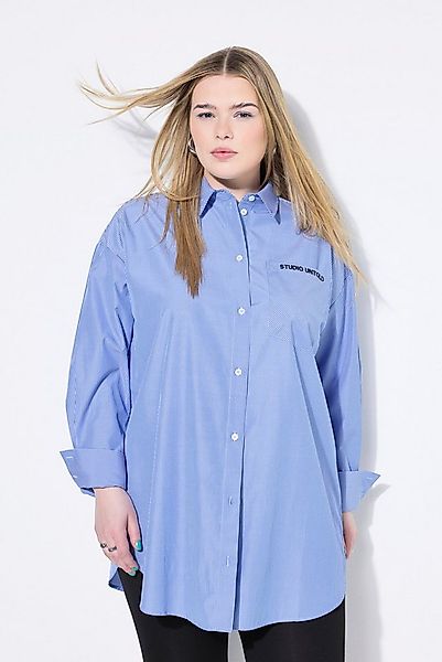 Studio Untold Hemdbluse Hemdbluse oversized Streifen bestickte Tasche günstig online kaufen