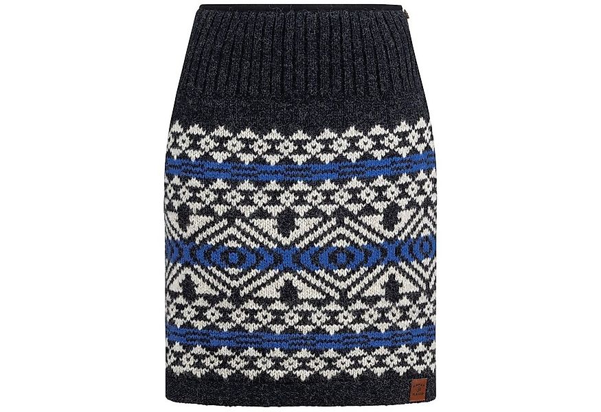 KUNST UND MAGIE Strickrock Boho-Chic Strickrock Winter Schurwolle Rock Knie günstig online kaufen
