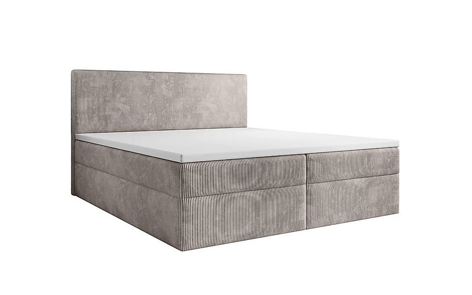 Luxusbetten24 Boxspringbett Soft in Cord, mit Stauraum günstig online kaufen