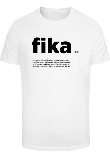 MisterTee Kurzarmshirt MisterTee Herren Fika Definition Tee (1-tlg) günstig online kaufen