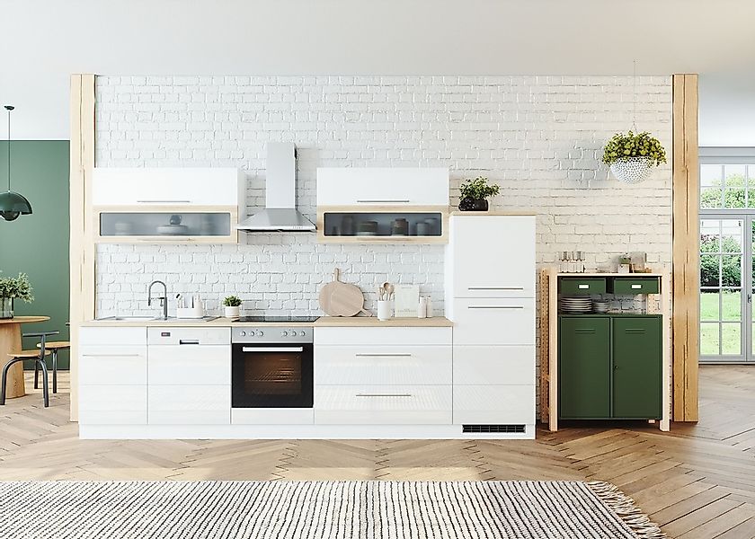 KOCHSTATION Küchenzeile "KS-Wien" Breite 330 cm, wahlweise mit E-Geräten günstig online kaufen