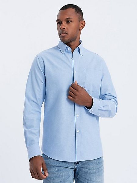 OMBRE Langarmhemd Herrenhemd aus Oxford Regular Fit günstig online kaufen