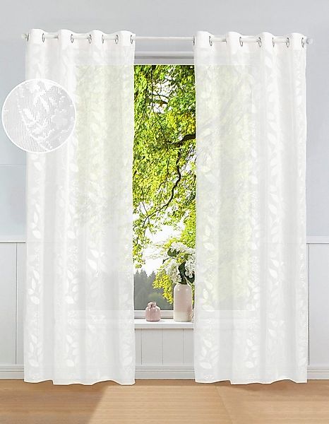 Leonique Gardine Inés (1 St), Ösen, halbtransparent günstig online kaufen