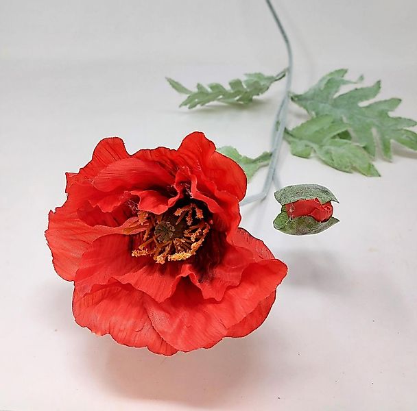 Kunstblume Rot, Durchmesser 12 cm, Emerald, günstig online kaufen