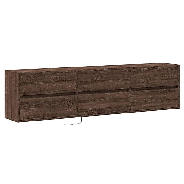 vidaXL TV-Wandschrank mit LED Braun Eichen-Optik 180x31x45 cm 3307939 günstig online kaufen