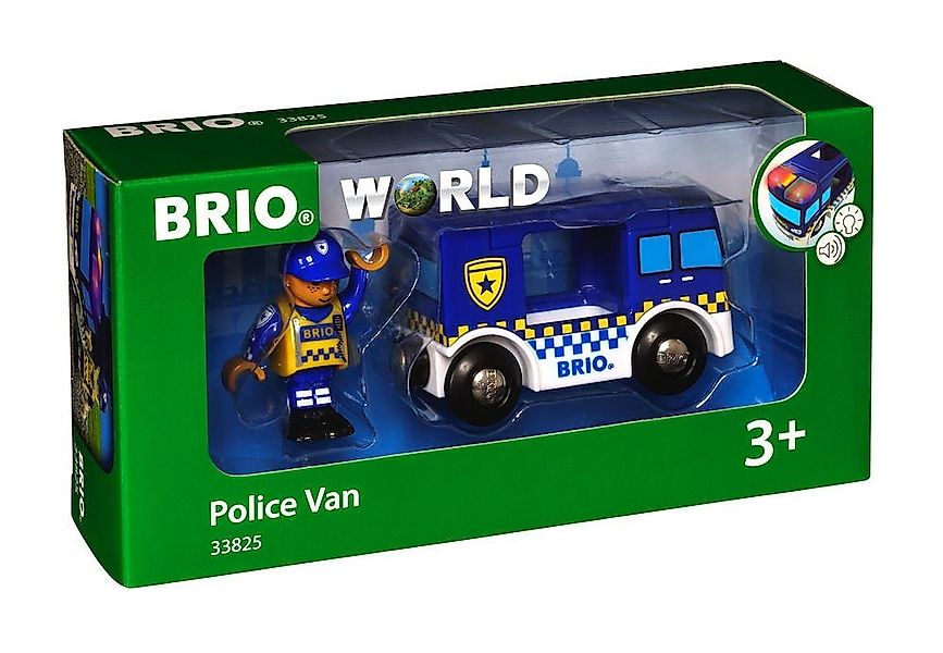 BRIO® Spielzeugeisenbahn-Lokomotive World Fahrzeug Polizeiwagen mit Licht u günstig online kaufen