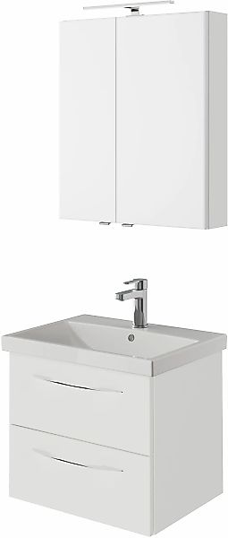 Saphir Badmöbel-Set "Serie 4035 2-teilig, Keramikwaschtisch mit LED-Spiegel günstig online kaufen