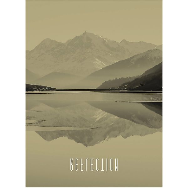 Komar Bild »Word Lake Silence Sand« Natur 1 Stk. tlg. Wandbild zur Dekorati günstig online kaufen