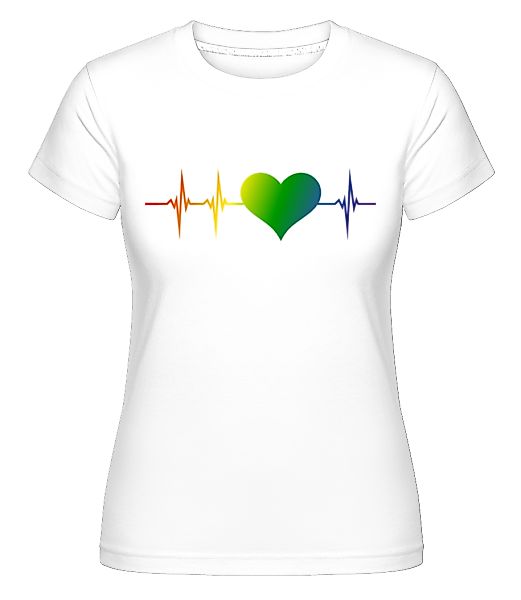 LGBTQ Herzschlag · Shirtinator Frauen T-Shirt günstig online kaufen