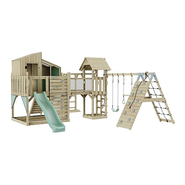 OutdoorToys Spielturm Gustav mit Trapezschaukel Mintgrün günstig online kaufen