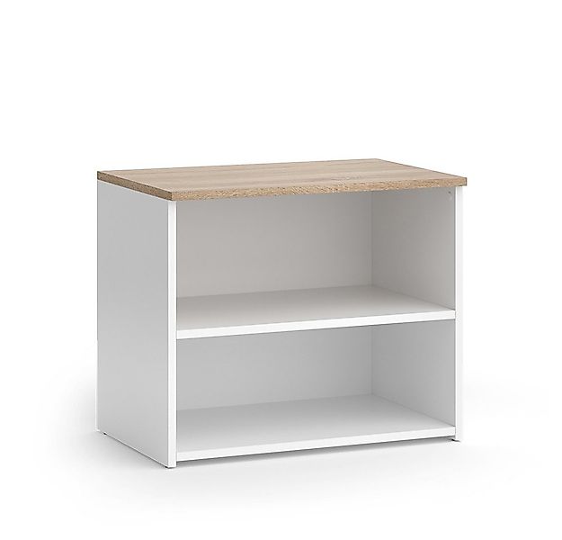 Vicco Lowboard Wido, Weiß/Sonoma, 60 x 50 cm mit 2 Fächern (1 St) günstig online kaufen