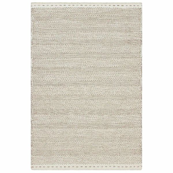 MeGusta Kurzflor Teppich Vintage Modern Beige Wolle 120x170 cm Clara günstig online kaufen