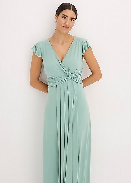 bonprix Maxikleid für festliche Anlässe, mit kurzem Arm und Mini-Flügelärme günstig online kaufen