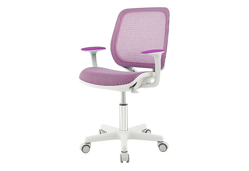 KOMFOTTEU Kinderstuhl Schreibtischstuhl Kinderdrehstuhl, mit Rückenlehne & günstig online kaufen