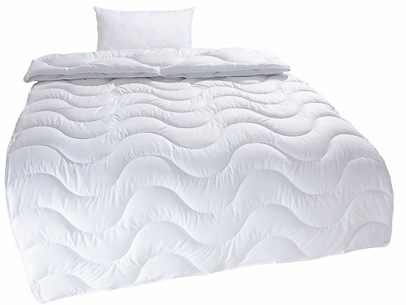 my home Microfaserbettdecke + Microfaserkissen "Mailo, Bettdecke 135x200 cm günstig online kaufen