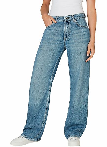Pepe Jeans Loose-fit-Jeans "LOOSE ST JEANS LW NICKY", mit geradem Bein günstig online kaufen