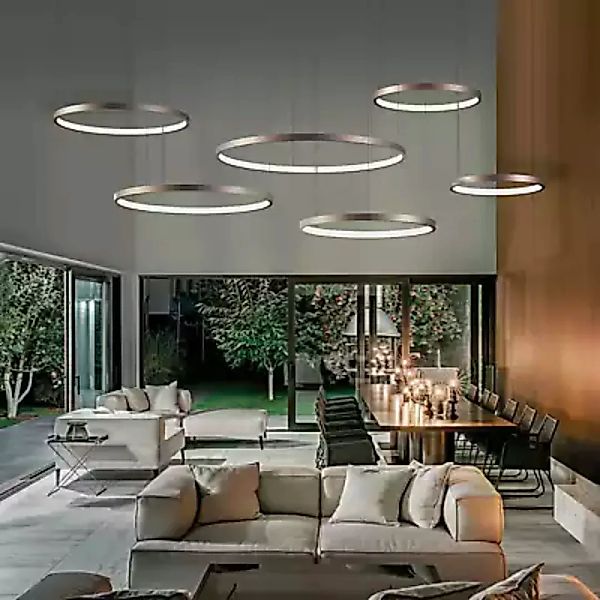 Marchetti Aura Pendelleuchte LED, messing - 60 cm günstig online kaufen