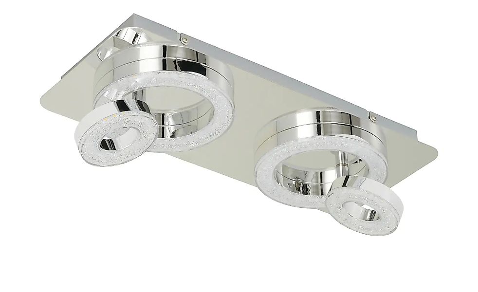 Paul Neuhaus LED-Deckenleuchte  4-flammig  Kristall-optik   ¦ silber ¦ Maße günstig online kaufen