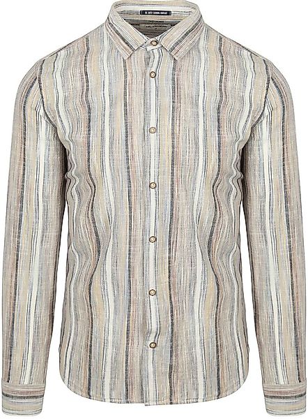 No Excess Hemd mit Streifen Beige - Größe 3XL günstig online kaufen