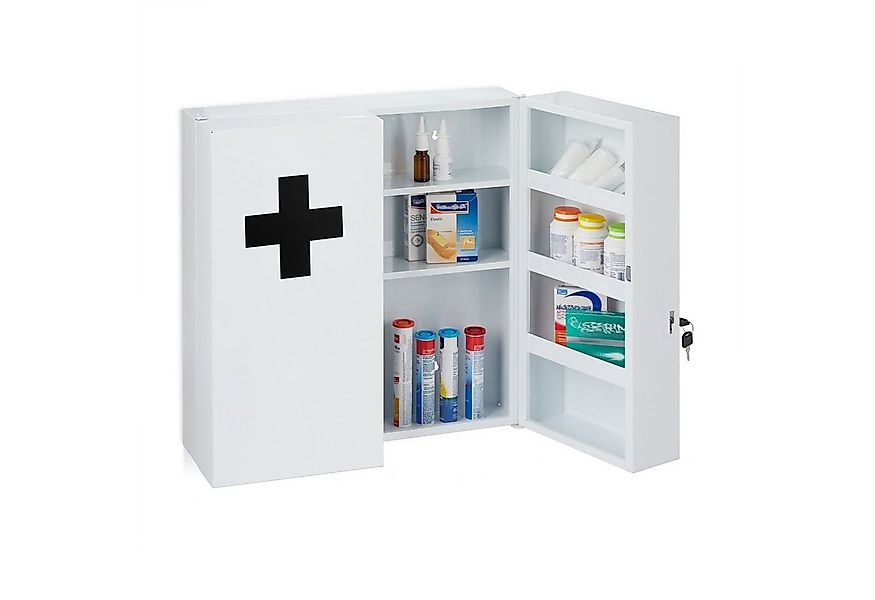 relaxdays Medizinschrank XXL in Weiß günstig online kaufen