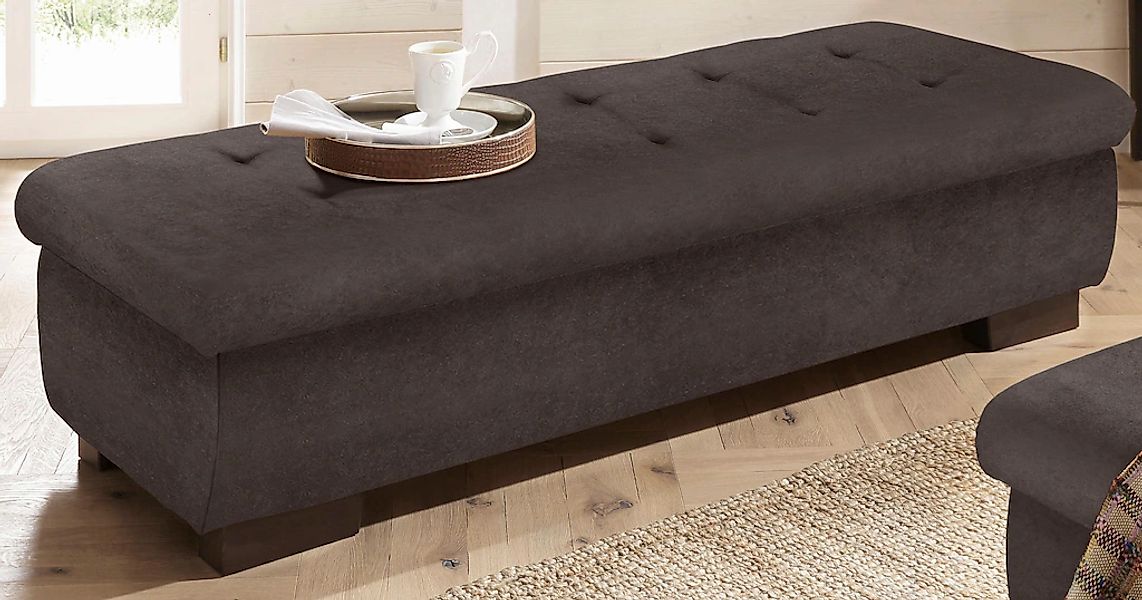 Home affaire Hocker "Bergen", mit Staufach, 161 cm breit günstig online kaufen