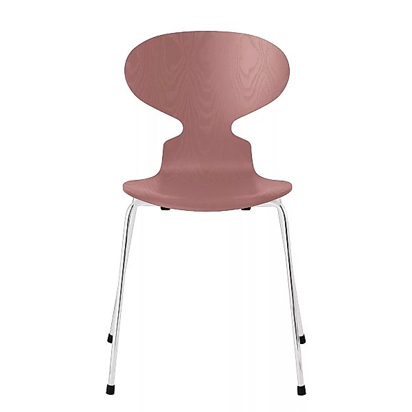 Fritz Hansen - Die Ameise™ Stuhl gefärbte Esche - wildrosa/Sitzfläche gefär günstig online kaufen
