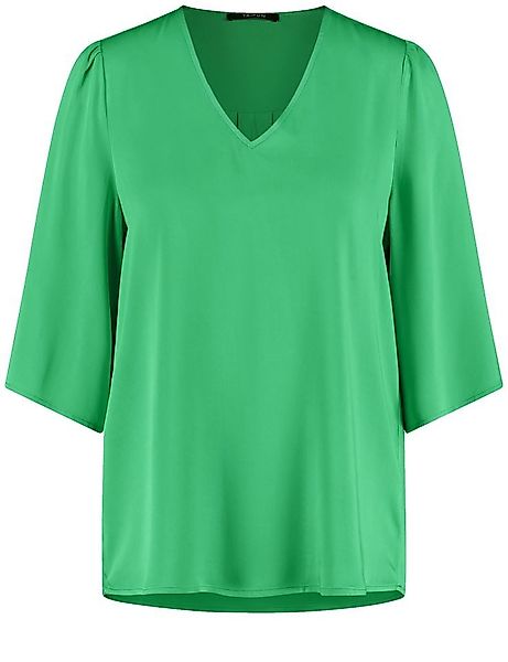 Taifun Kurzarmbluse - Unifarbene Damenbluse mit günstig online kaufen