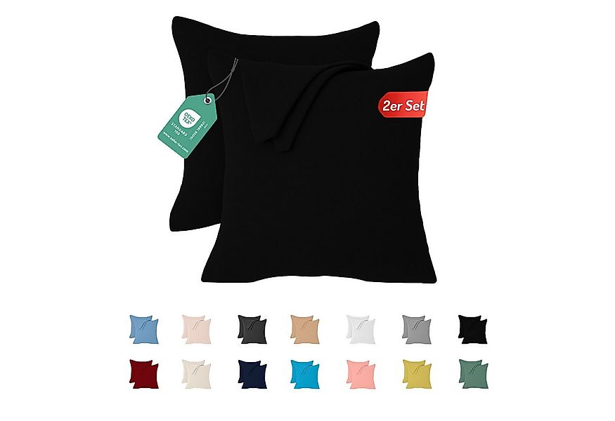 livessa Kissenbezug 2er Set Kissenbezug - Verdeckter Reißverschluss - Kopfk günstig online kaufen