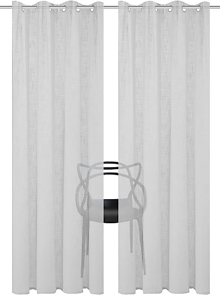 Home Basics Vorhang 800530 Ösen Fertigschal günstig online kaufen