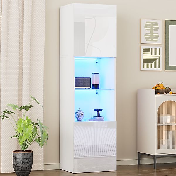 BlingBin Vitrine Hochglanzvitrine, Hochschränke, Lagerschrank mit günstig online kaufen
