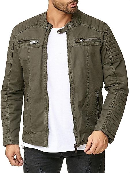 RedBridge Bikerjacke robuste Bickerjacke mit Reißverschluss und kurzem Steh günstig online kaufen