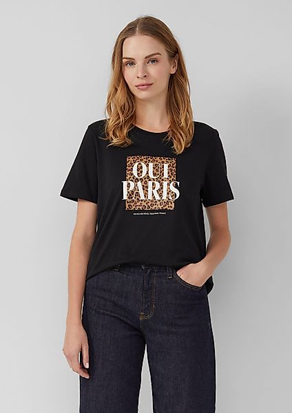 s.Oliver Kurzarmshirt T-Shirt mit Frontprint günstig online kaufen
