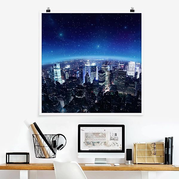 Poster - Quadrat Illuminated New York günstig online kaufen