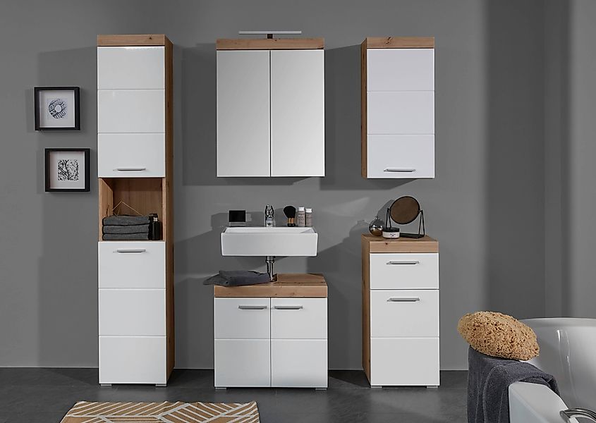 welltime Badmöbel-Set Avena, (Set, 5-St), Hochschrank, günstig online kaufen