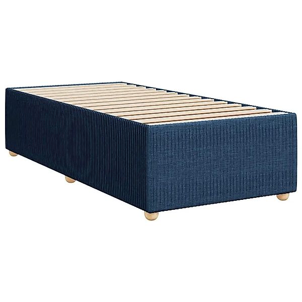 vidaXL Boxspringbett mit Matratze Blau 90x200 cm Stoff 3294252 günstig online kaufen