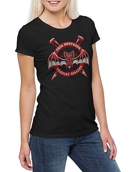 Urban Backwoods Print-Shirt Frog Brothers Damen T-Shirt Dracula Vampir Lost günstig online kaufen