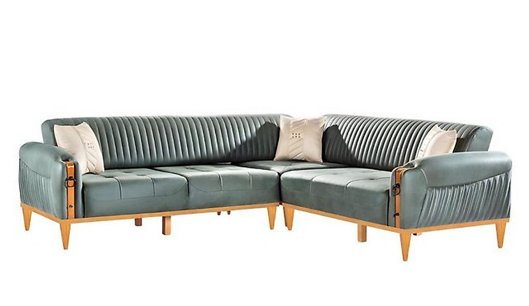 JVmoebel Ecksofa Sofa L-Form Ledersofa Couch Wohnlandschaft Garnitur Design günstig online kaufen