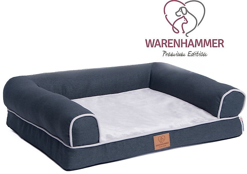 Warenhammer Tierbett Orthopädisches Premium Hundebett, flauschig günstig online kaufen