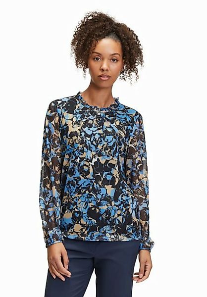 Betty&Co Kurzarmshirt Betty & Co Blusenshirt mit gekräuseltem Ausschnitt (1 günstig online kaufen