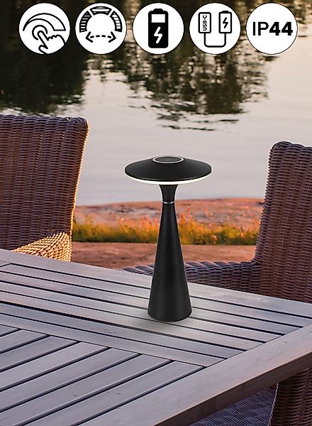 Reality Leuchten LED Tischleuchte TORREZ, Dimmfunktion, günstig online kaufen